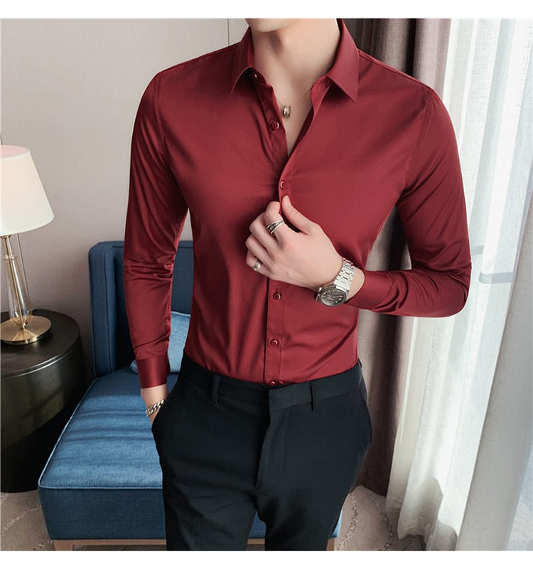 Business British Style Long Sleeve Shirt