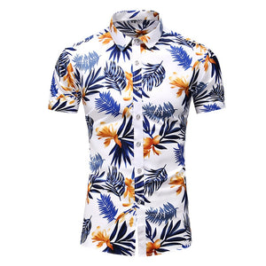 Summer Hawaiian Beach Floral Festive Shirts