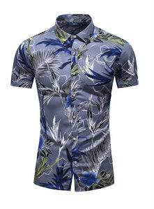 Summer Hawaiian Beach Flower Printed Shirts