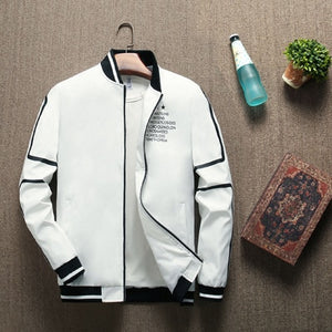 Autumn Streetwear Zipper Baseball Bomber Jacket