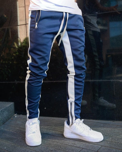 Casual Skinny Side Stripe Joggers Pants