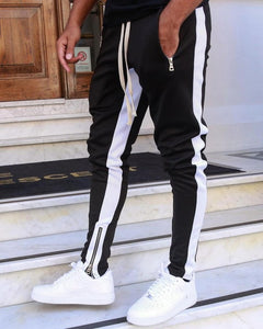 Casual Skinny Side Stripe Joggers Pants