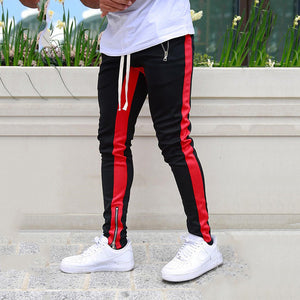 Casual Skinny Side Stripe Joggers Pants