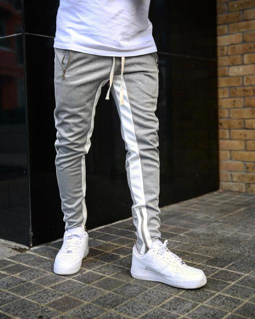 Casual Skinny Side Stripe Joggers Pants