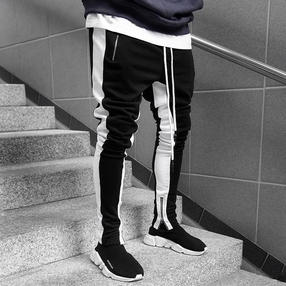 Casual Skinny Side Stripe Joggers Pants