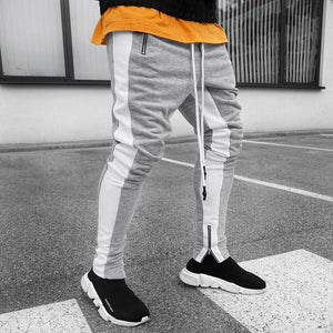 Casual Skinny Side Stripe Joggers Pants