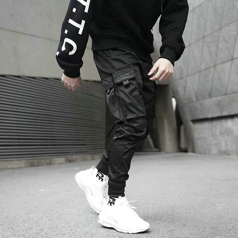 Ribbons Harem Joggers Streetwear Cargo Pants