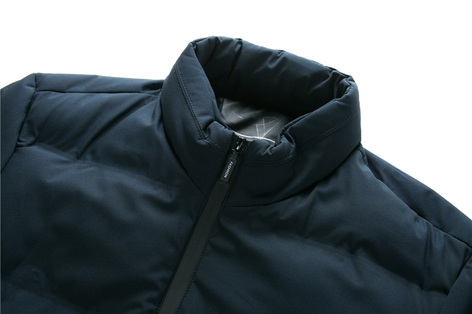 Stylish Winter Stand Collar Zipper Jacket