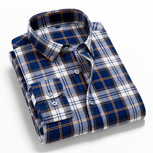 Plaid Soft Casual Long Sleeve Shirt