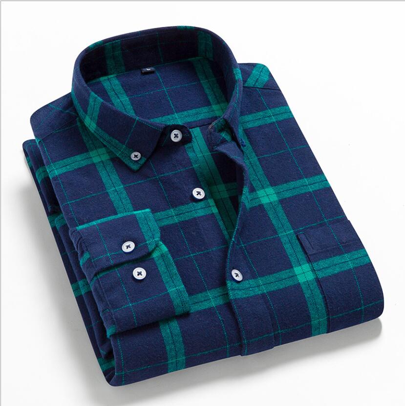 Plaid Soft Casual Long Sleeve Shirt