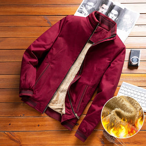 Autumn Winter Fleece Thick Warm Bomber Jacket