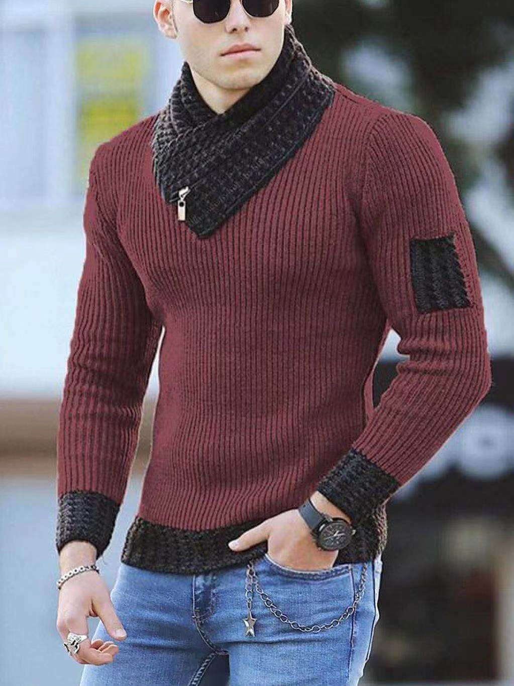 Knitted Vintage Style Wool Warm Pullover