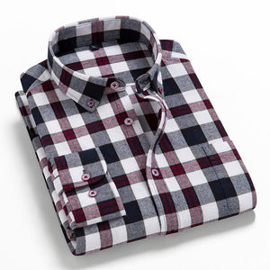 Plaid Soft Casual Long Sleeve Shirt