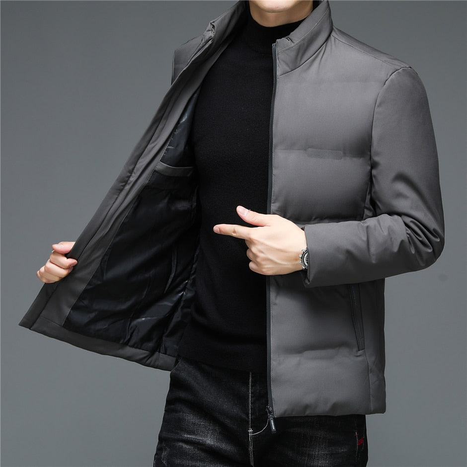 Stylish Winter Stand Collar Zipper Jacket