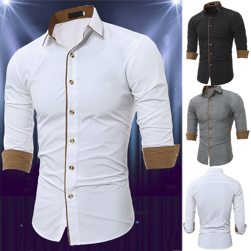 Classic Business Office Long Sleeve Shirt