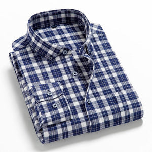 Plaid Soft Casual Long Sleeve Shirt