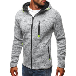 Fashion Casual Chest Zipper Pocket Hoodie