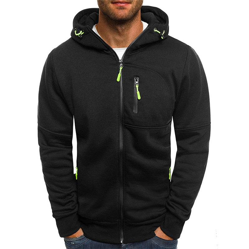 Casual Soft Warm Fashion Zipper Hoodie