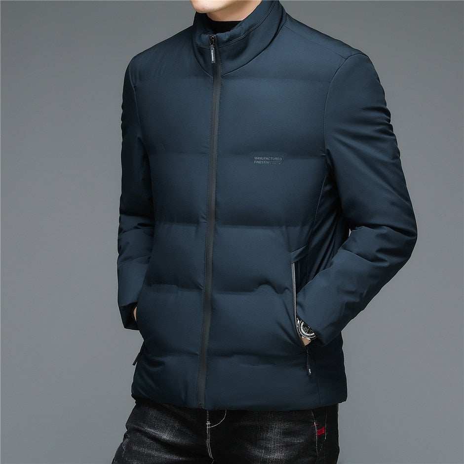 Stylish Winter Stand Collar Zipper Jacket