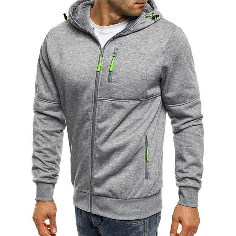 Casual Soft Warm Fashion Zipper Hoodie