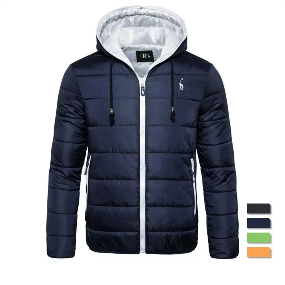 Waterproof Winter Thicken Zipper Hooded Jacket