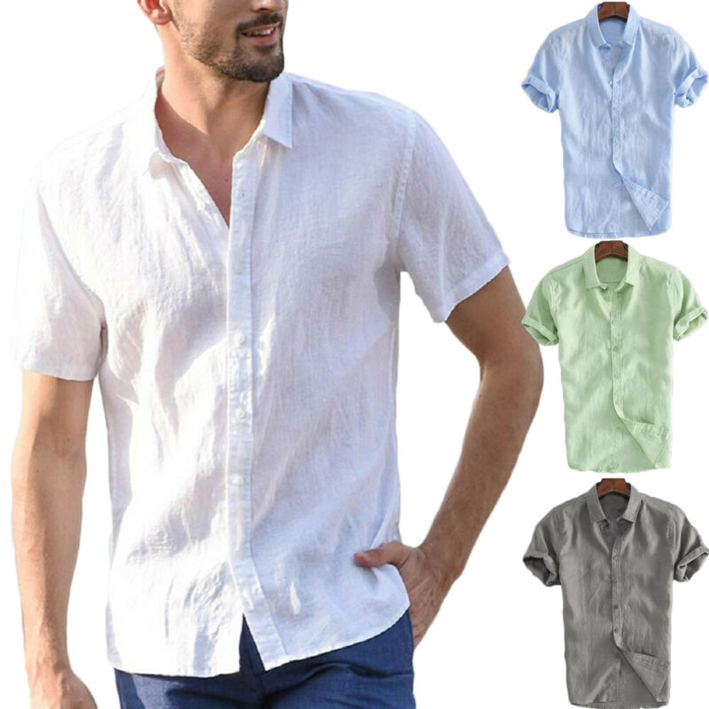 Summer Solid Linen Loose Breathable Shirt