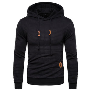 Spring Autumn Casual Solid Grid Hoodie