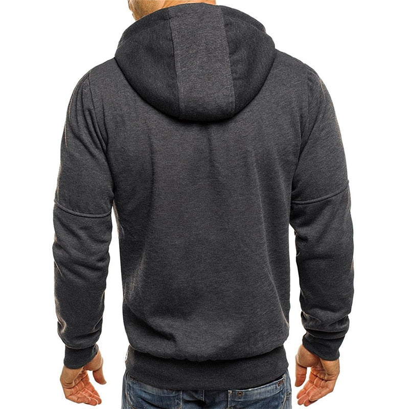 Casual Soft Warm Fashion Zipper Hoodie