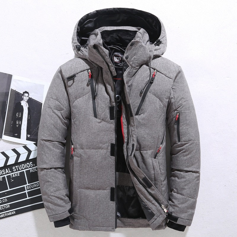 Winter Outdoor Duck Down Hooded Jacket