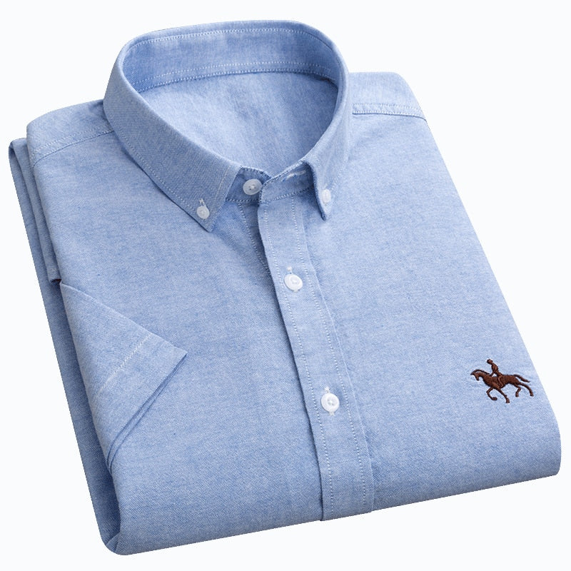 Summer Business Oxford Soft Short Sleeve Shirt