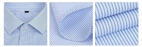 Summer Striped Short Sleeve Dress Shirt