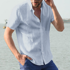 Summer Solid Linen Loose Breathable Shirt