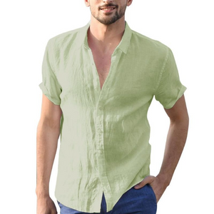 Summer Solid Linen Loose Breathable Shirt