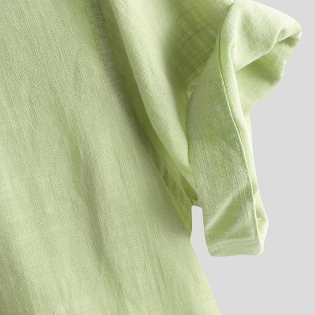 Summer Solid Linen Loose Breathable Shirt