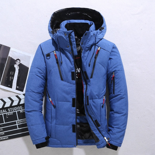 Winter Outdoor Duck Down Hooded Jacket