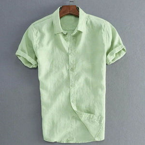 Summer Solid Linen Loose Breathable Shirt