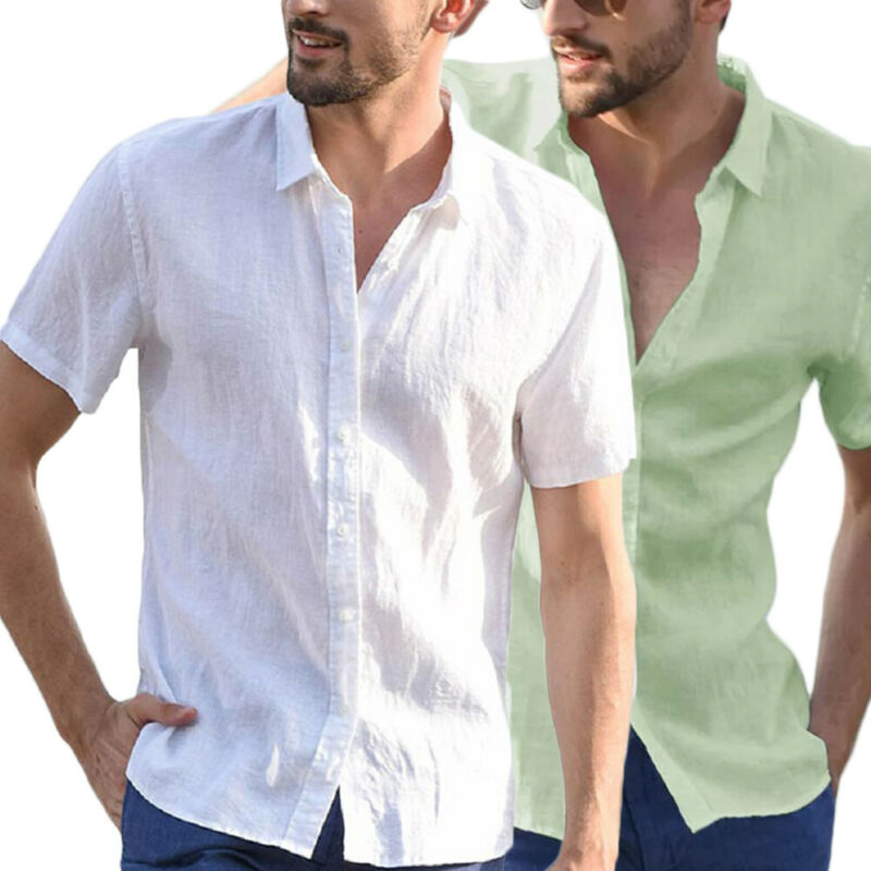 Summer Solid Linen Loose Breathable Shirt