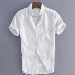 Summer Solid Linen Loose Breathable Shirt