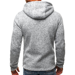 Fashion Casual Chest Zipper Pocket Hoodie