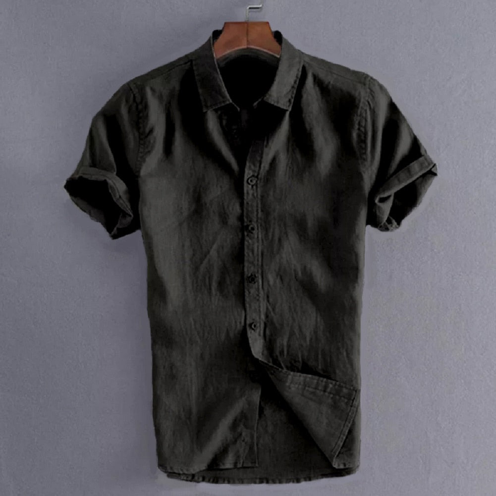 Summer Solid Linen Loose Breathable Shirt