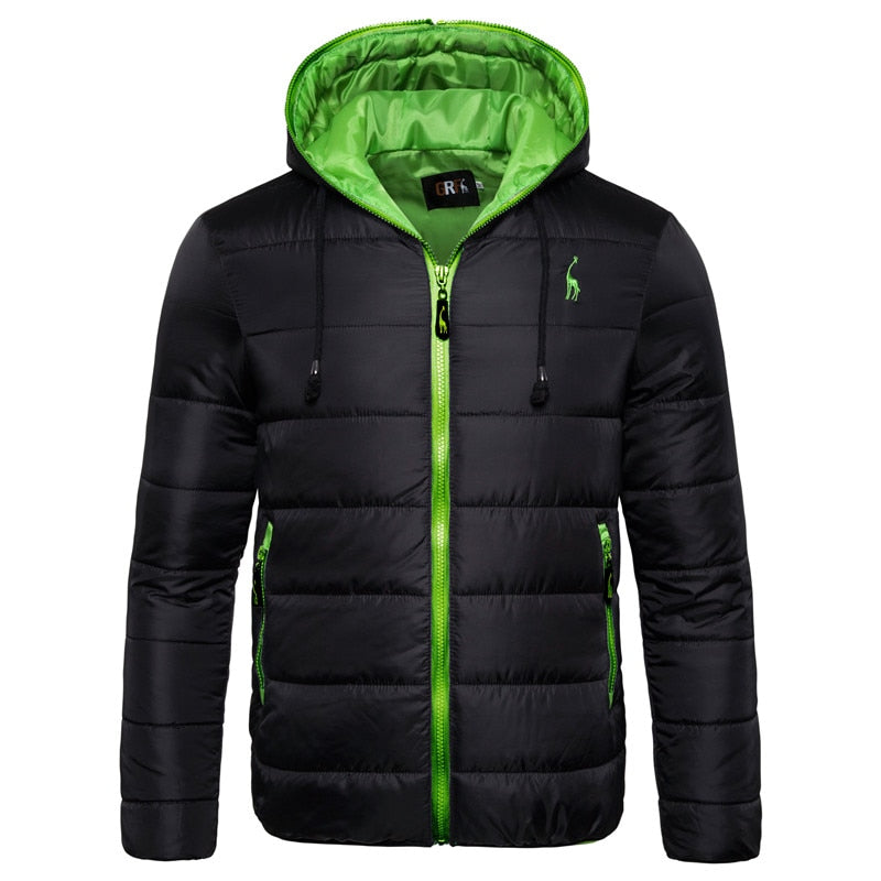 Waterproof Winter Thicken Zipper Hooded Jacket