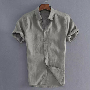 Summer Solid Linen Loose Breathable Shirt