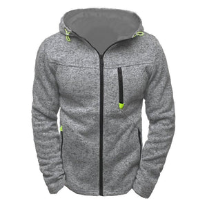 Fashion Casual Chest Zipper Pocket Hoodie