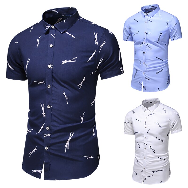 Summer Slim Short Sleeve Office Casual Shirt