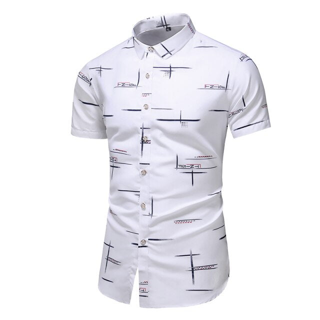 Summer Slim Short Sleeve Office Casual Shirt