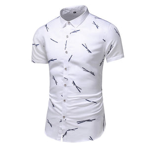 Summer Slim Short Sleeve Office Casual Shirt