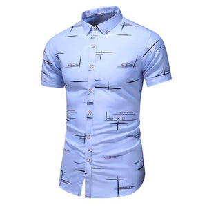 Summer Slim Short Sleeve Office Casual Shirt