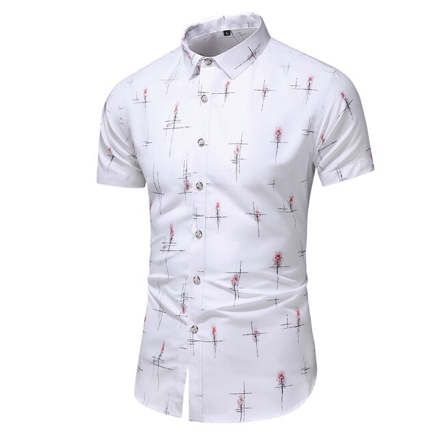 Summer Slim Short Sleeve Office Casual Shirt