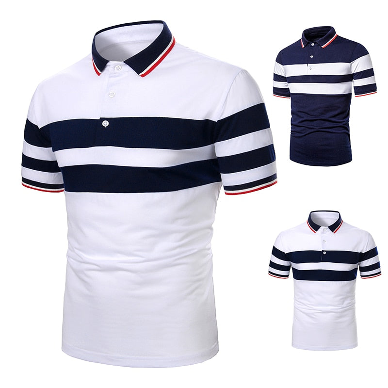 Summer Casual Fashion Short Sleeve Polo Shirt