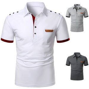 Summer Casual Fashion Short Sleeve Polo Shirt